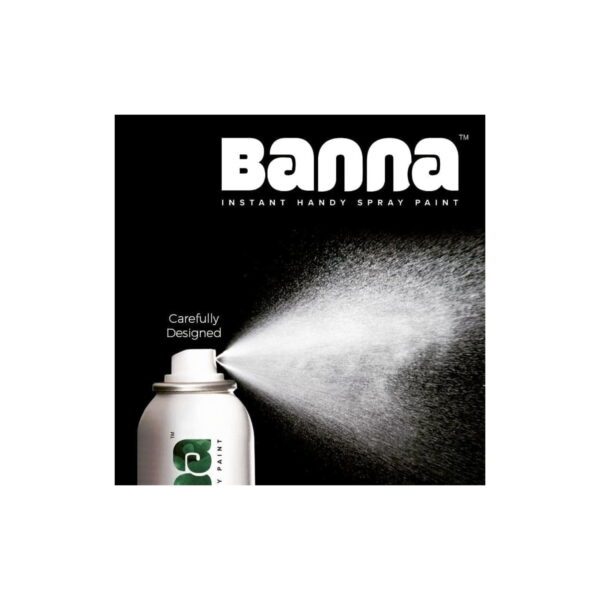 BANNA - Heat Resistant Upto 600 Degrees Spray Can 440ML | Matte Black - Image 2