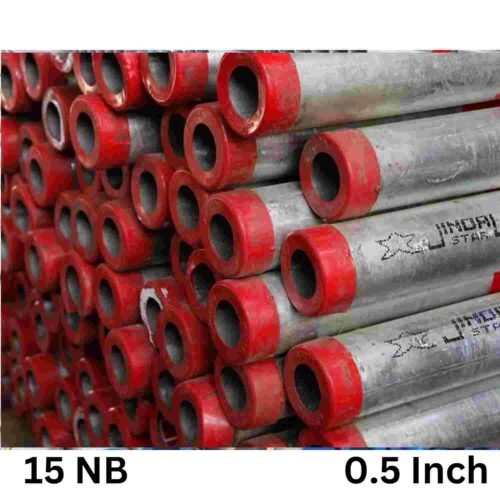 JINDAL – 15 NB | GI Round Pipe | Heavy Series | 0.5 Inch | C Class | Per Meter