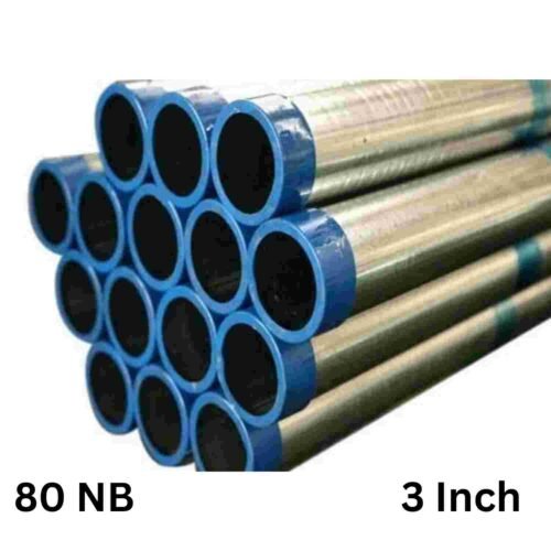 JINDAL – 80 NB | GI Round Pipe | Medium Series | 3 Inch | B Class | Per Meter