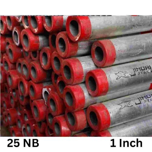 JINDAL – 25 NB | GI Round Pipe | Heavy Series | 1 Inch | C Class | Per Meter