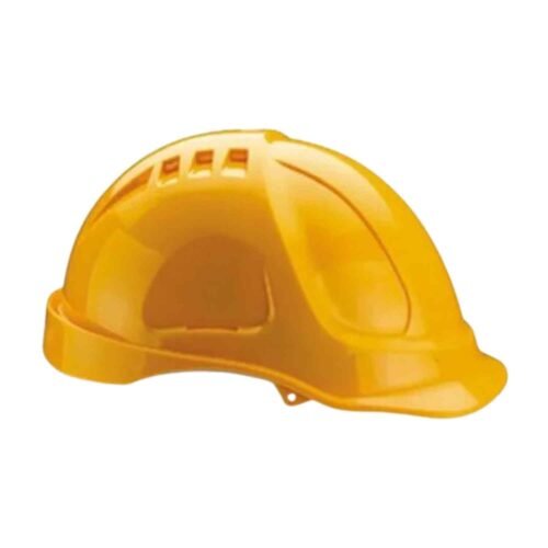 UDYOGI – UD 6000L YLW ABS Helmet Fusion | HDPE Plastic Safety Helmet | Safety Hat Cap | Ratchet Suspension For Work | Home and General Headwear Protection (Yellow)