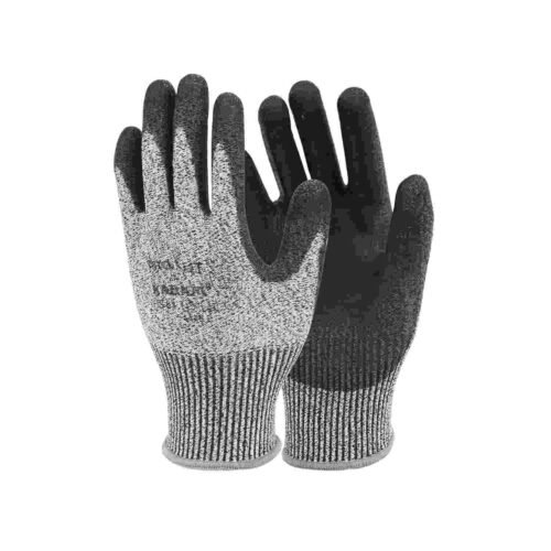 KARAM – HS51 | HPPE Liner With Black PU Coating Hand Gloves | Large | Pack Of 12