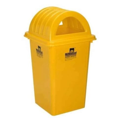 NILKAMAL – 100L Yellow Virgin Plastic Dustbin MODEL-RFLB100L1