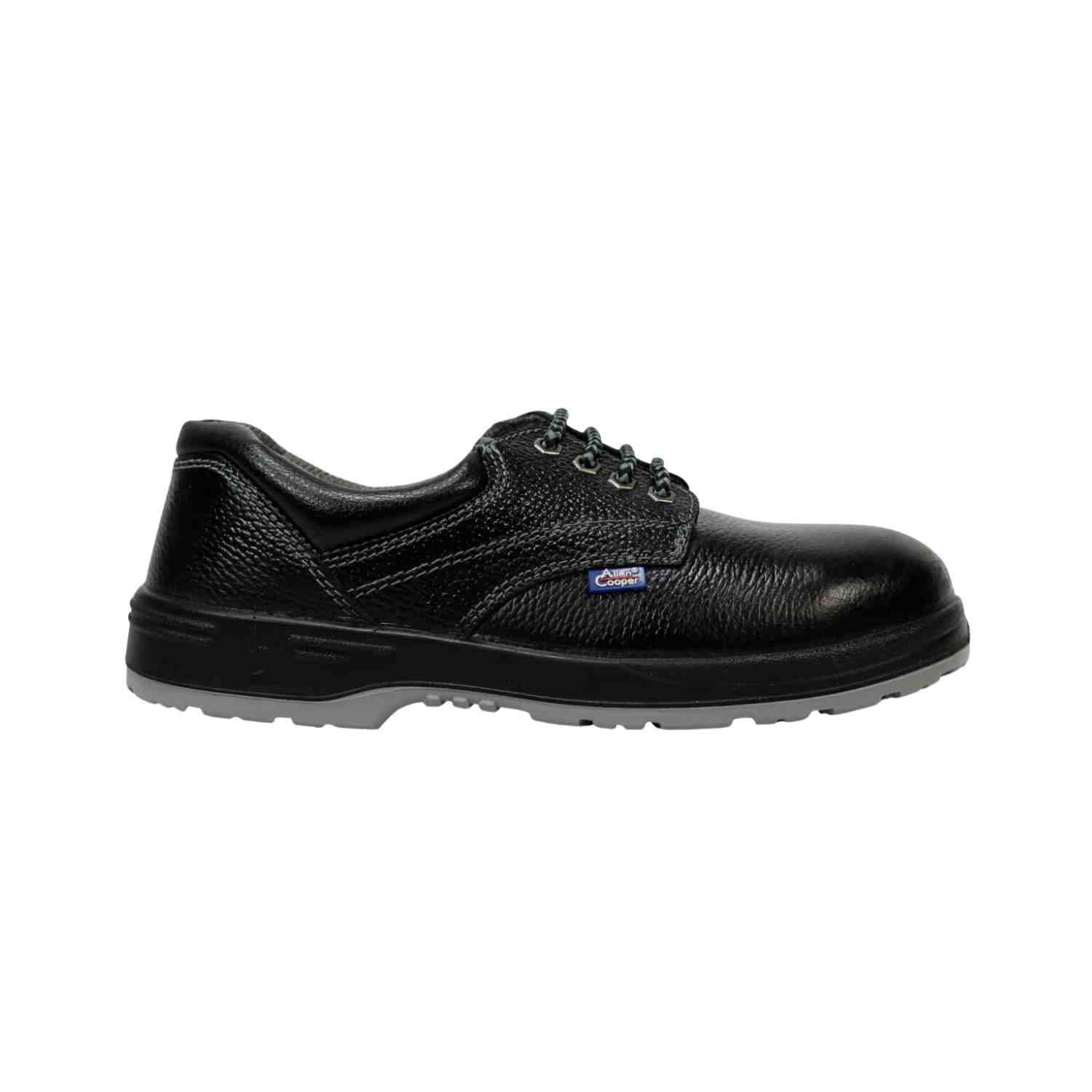 ALLENCOOPER - 1177 | Steel Toe Leather Safety Shoe | low Ankle | Black