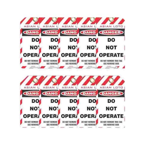 ASIANLOTO – Danger Lockout Tags Asian Loto | Set Of 10