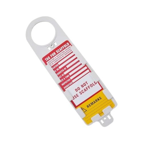 ASIANLOTO – Scaffolding Tag Holder With Insertion Red Tag Best Quality