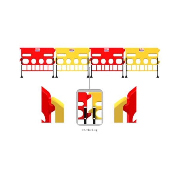 BDI - 3 Piece Barricade | BDRSRBYL0062 | 2 Meter | Yellow - Image 2
