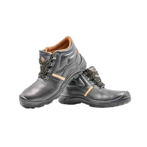 HILLSON – Apache | Black Mens ISI Approved Steel Toe Leather Safety Shoe