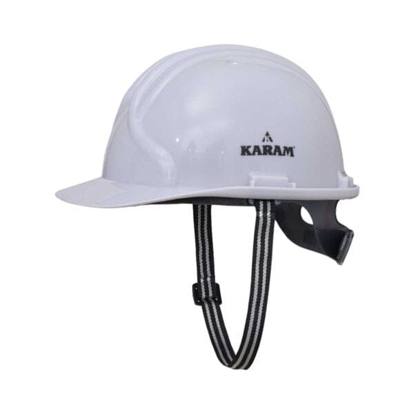KARAM - PN561 | Safety Helmet with Protective Peak and Slider Type Adjustment | Pack Of 1