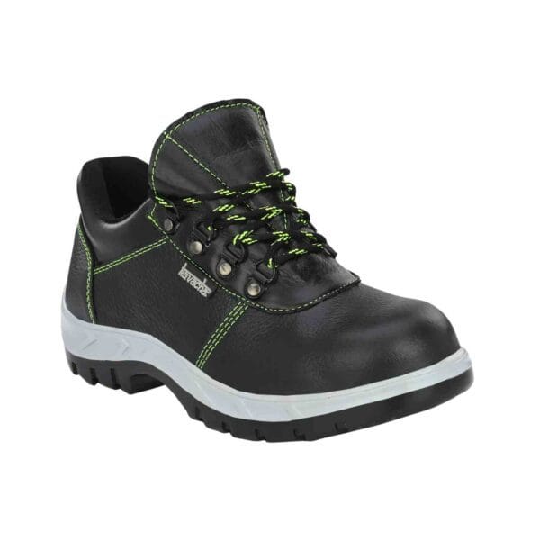 KAVACHA - Pure Leather Steel Toe Safety Shoe | S130 (Black)