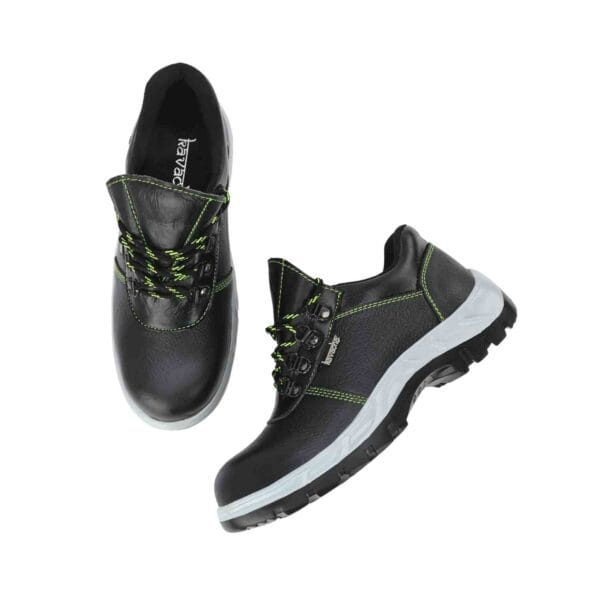 KAVACHA - Pure Leather Steel Toe Safety Shoe | S130 (Black) - Image 3