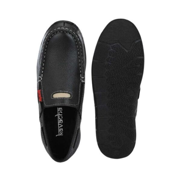 KAVACHA - Pure Leather Steel Toe Safety Shoe | S67 Boat Shoes For Men - Image 3