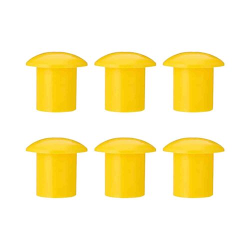 KUNPLAST – Pack Of 350 | Plastic Mushroom Rebar Cap | 8mm – 16mm (Yellow)