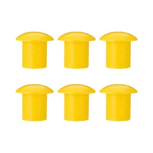 KUNPLAST – Pack Of 350 | Plastic Mushroom Rebar Cap | 8mm – 16mm (Yellow)