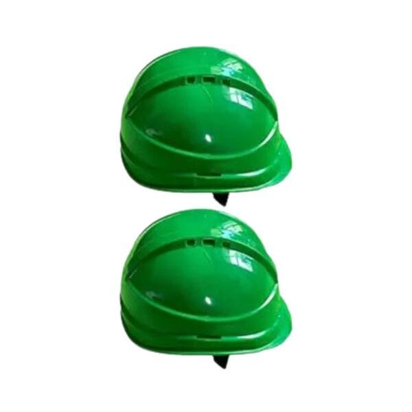 LADWA - Green Heavy Duty Safety Director Helmet Head Protection for Outdoor Work Head Safety Hat with ISI Mark | Pack of 2