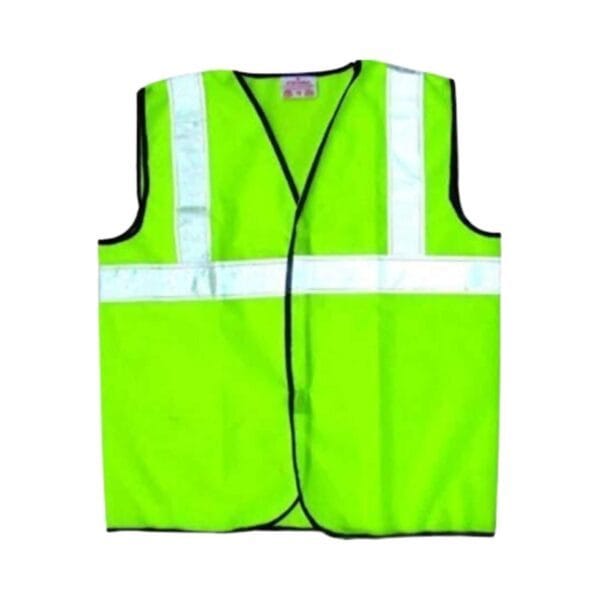 LADWA - Reflective PVC Stripes Safety Jacket For Road Safety Work Wear For Men Women | Green | Set Of 2