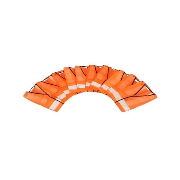 LADWA - Reflective Jacket For Road Safety | Orange | Pack Of 10