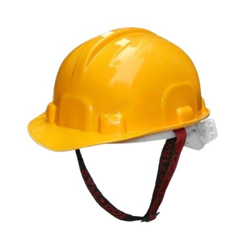 SAFEDOT – Nape Safety Helmet With Ratchet Adjustment & 6 Point Cradle Construction Worker HDPE Hat Personal Protective Equipment