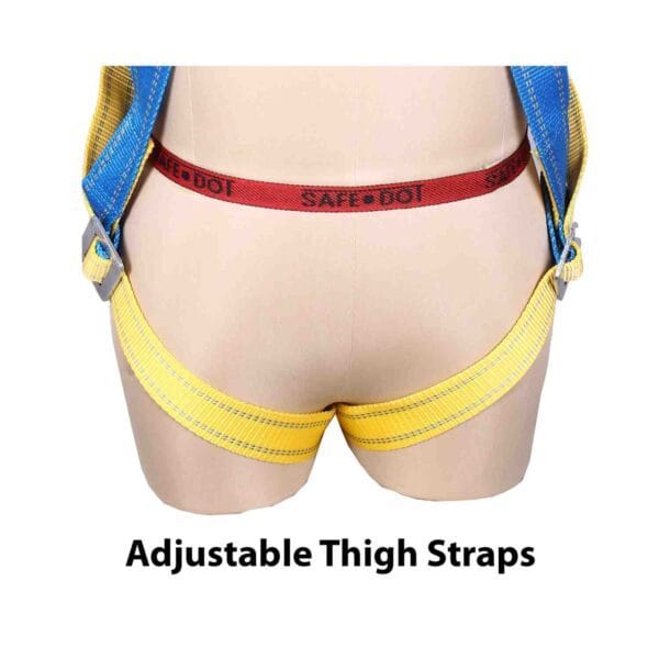 SAFEDOT - Sde-02 Eco Class A Full Body Harness With Double Rope Scaffold Hook Adjustable Chest & Thigh Straps Fall Protection Personal Safety Tool - Image 3