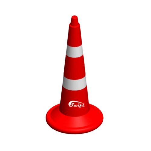 SWIFT – RSC-1000 | LLDPE Round Base Traffic Cones | 1000mm