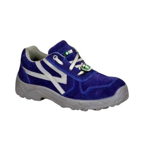 ZAIN – ZM-040 | PU Steel Toe Blue Leather Safety Shoes