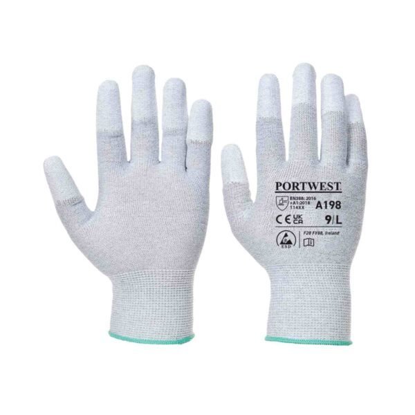 PORTWEST A198 Antistatic PU Fingertip Gloves