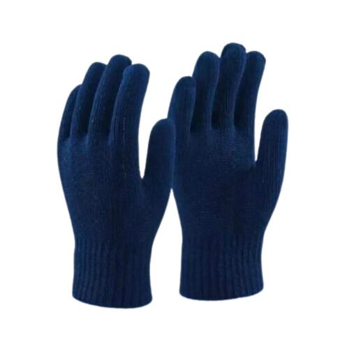 RAGA – Blue Cotton Knitted Hand Gloves | 35 grams (Pack of 100)