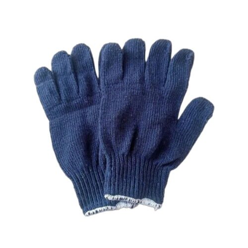 RAGA – Blue Cotton Knitted Hand Gloves | 40 grams (Pack of 100)