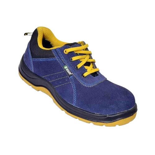 ZAIN – ZM-Luxor | Blue And Yellow Steel Toe Work Safety Shoes