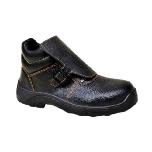 ZAIN – ZM – Safex Welder | PU Single Density Steel Toe Black Leather Safety Shoes