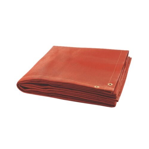 HICARE – 1m X 2m Silicon Coated Fire Blanket for Welding | Brick Red