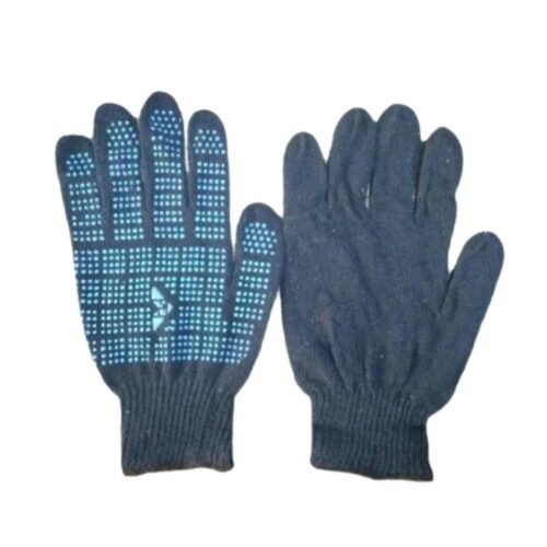 MALLCOM – C1045D NB | Cotton Knitted Dotted Hand Gloves