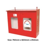 AAAG Double Door Fire Hose Cabinet (MS 16 & 18 SWG, 750 & 900mm) MS 18 SWG 750 x 600 x 250 mm