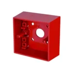 Hochiki Call Point Accessories (Keys, Hinged Cover, Back Box, PCB) SR surface back box, red