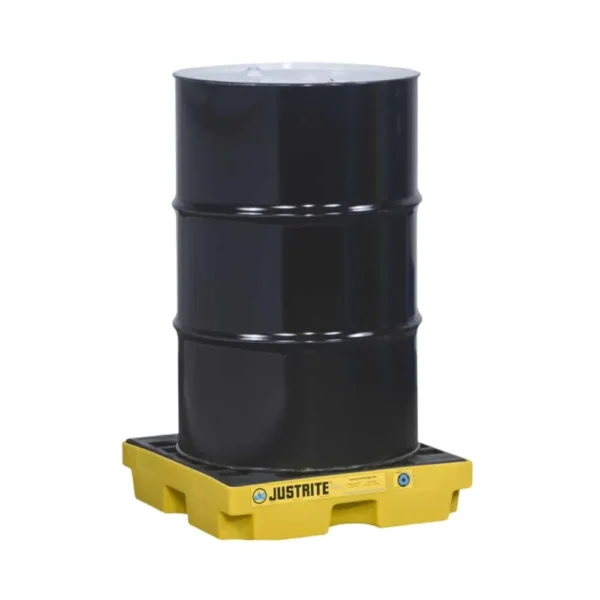 Justrite EcoPolyBlend Drum Spill Pallet / Accumulation Center (1, 2 & 4 Drum)
