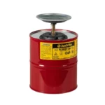 Justrite Steel Plunger Dispensing Can (1 Pint, 1 Quart, 1 Gallon) 1 gallon (4 L) (10308)